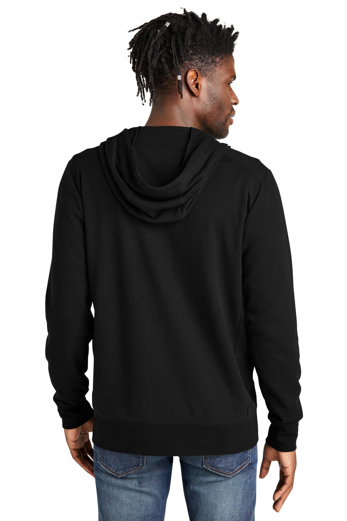 New Era Thermal Full-Zip Custom Hoodies, Black