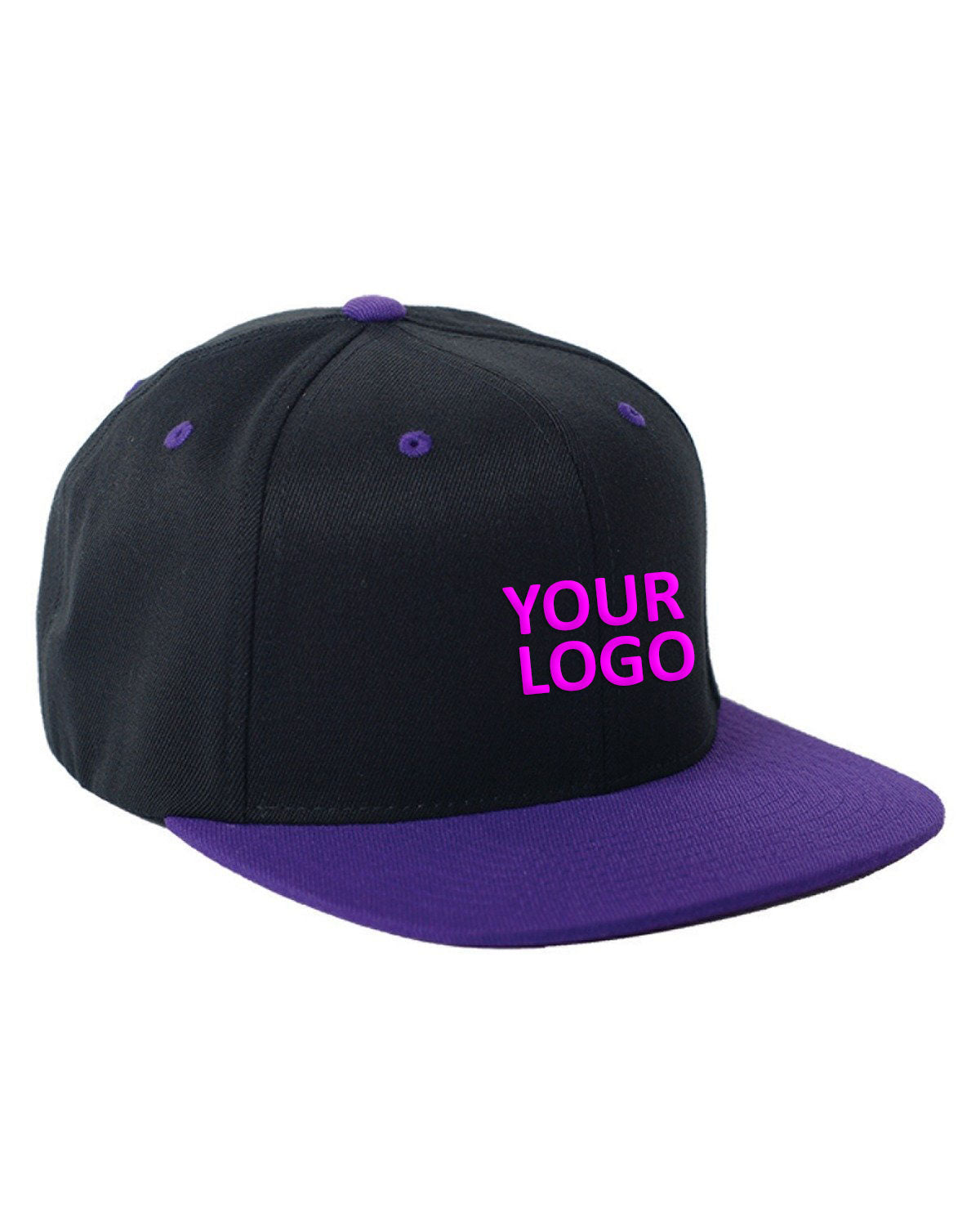 flexfit_110ft_black/ purple_company_logo_headwear