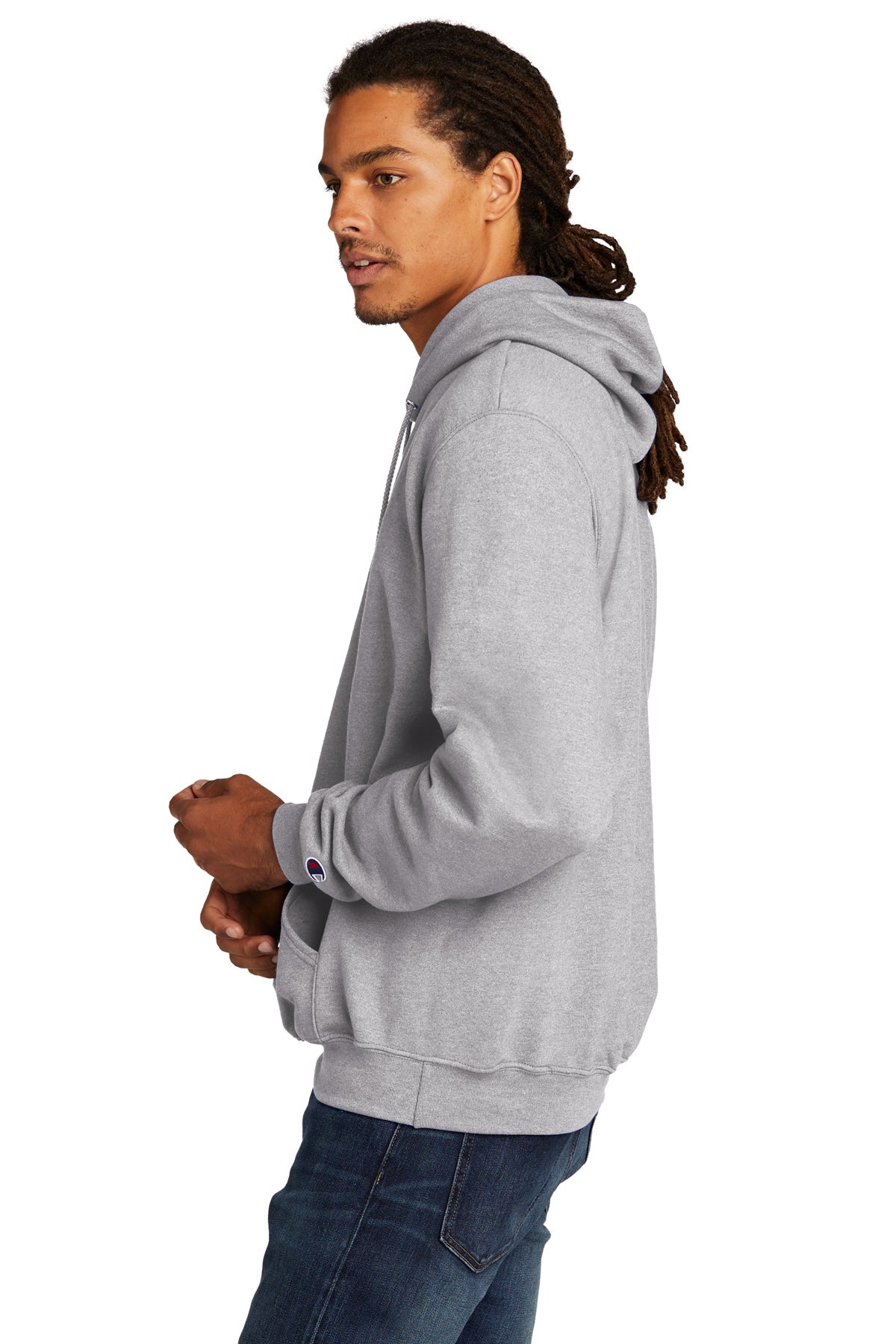 Light steel champion online hoodie