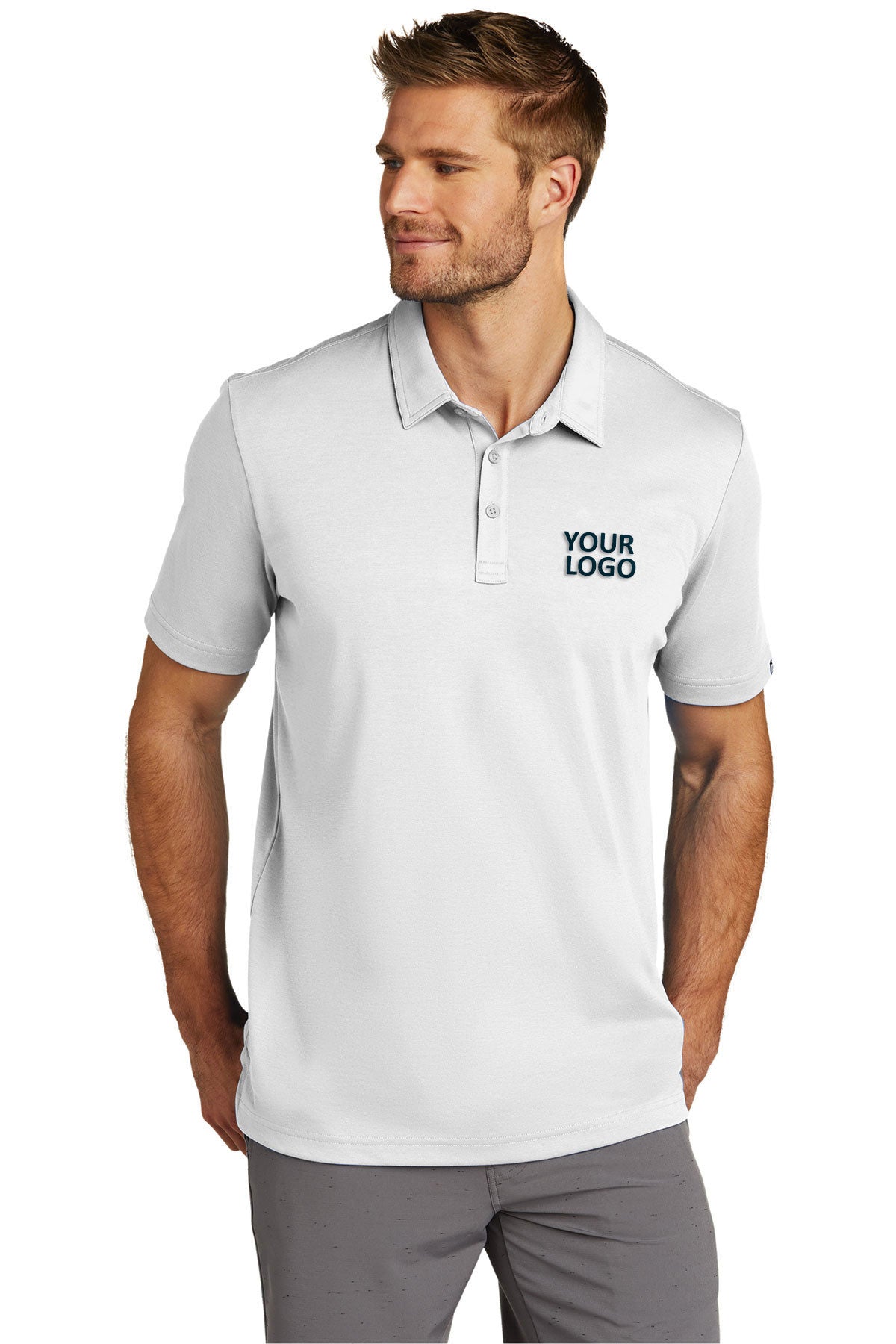 custom polo shirts with logo TravisMathew White TM1MU411