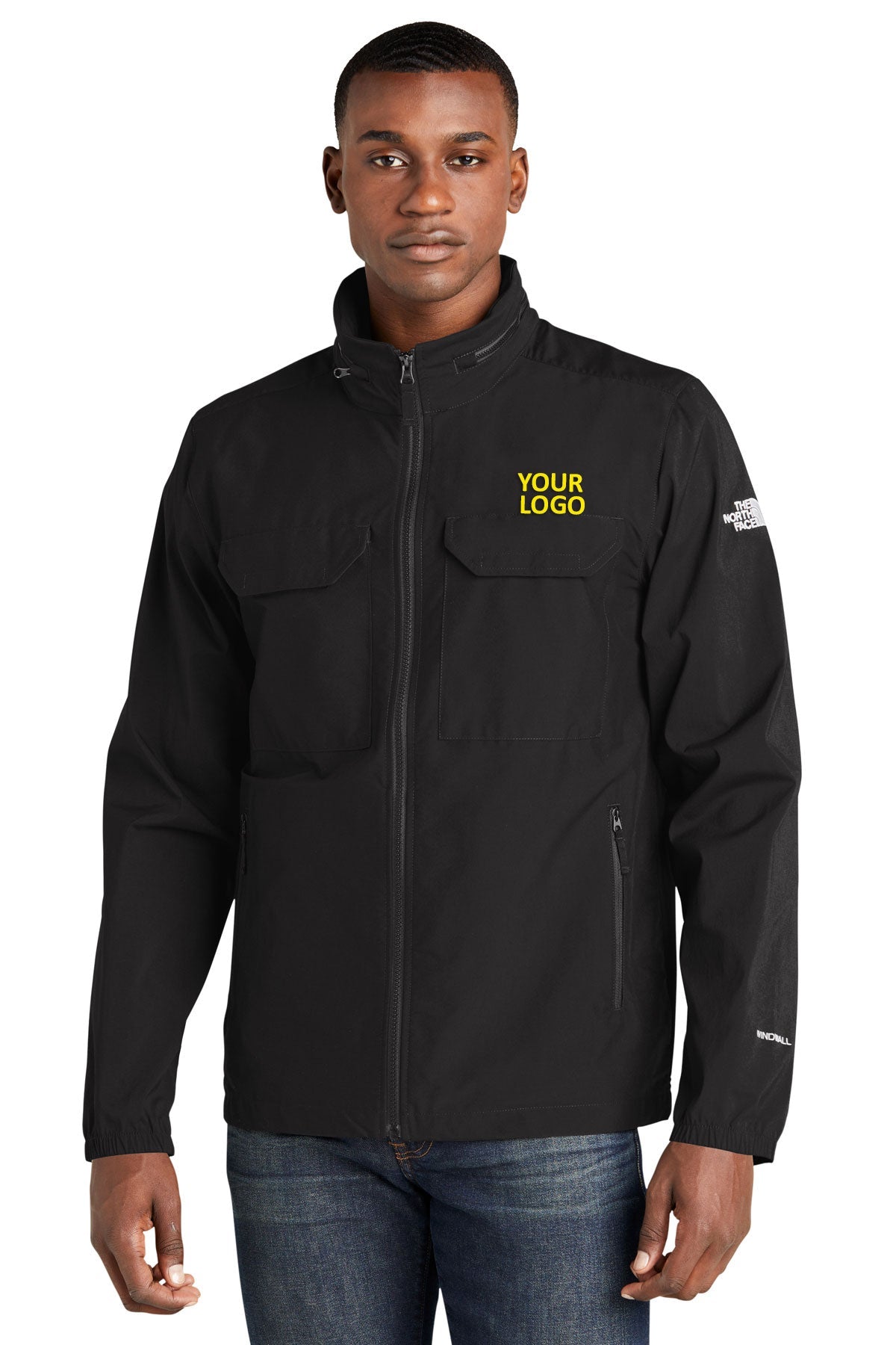 The North Face TNF Black NF0A5ISG jackets with company logo