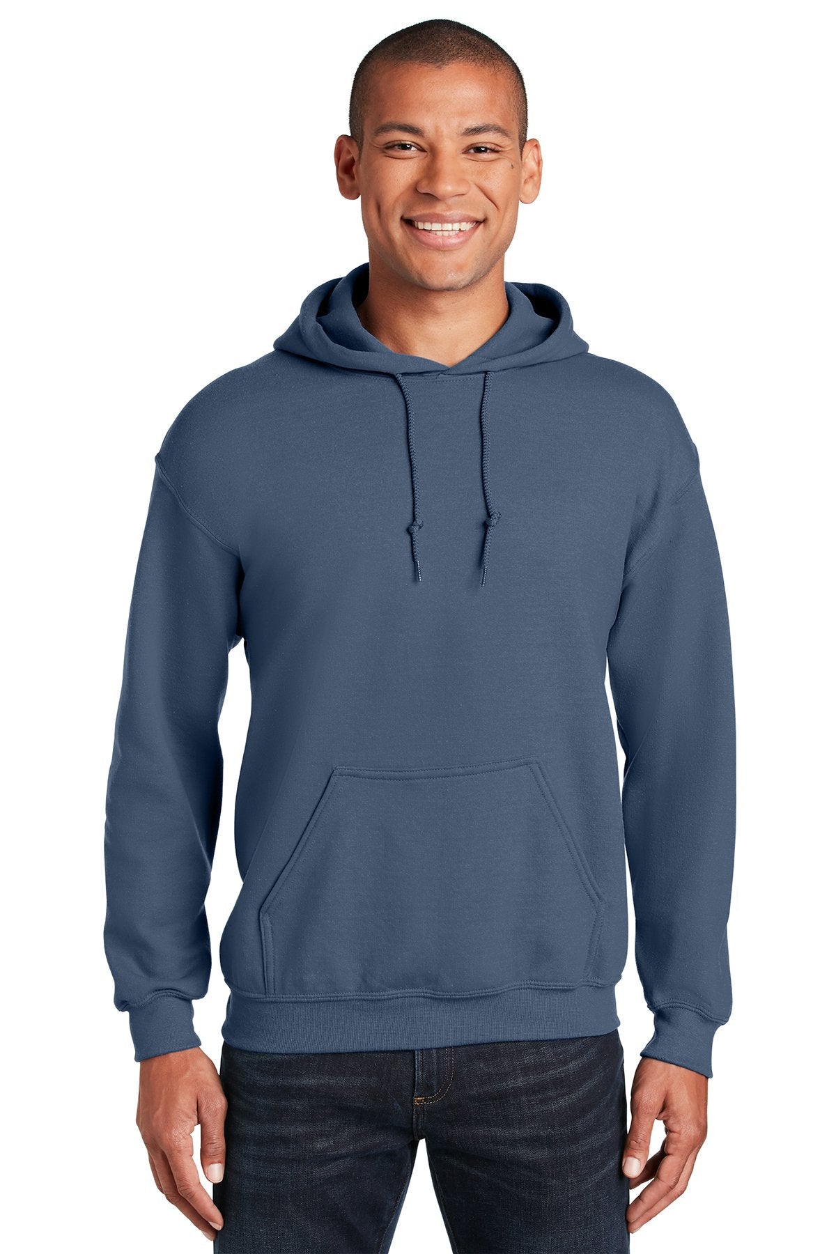 Gildan Indigo Blue 18500 business sweatshirts with logo