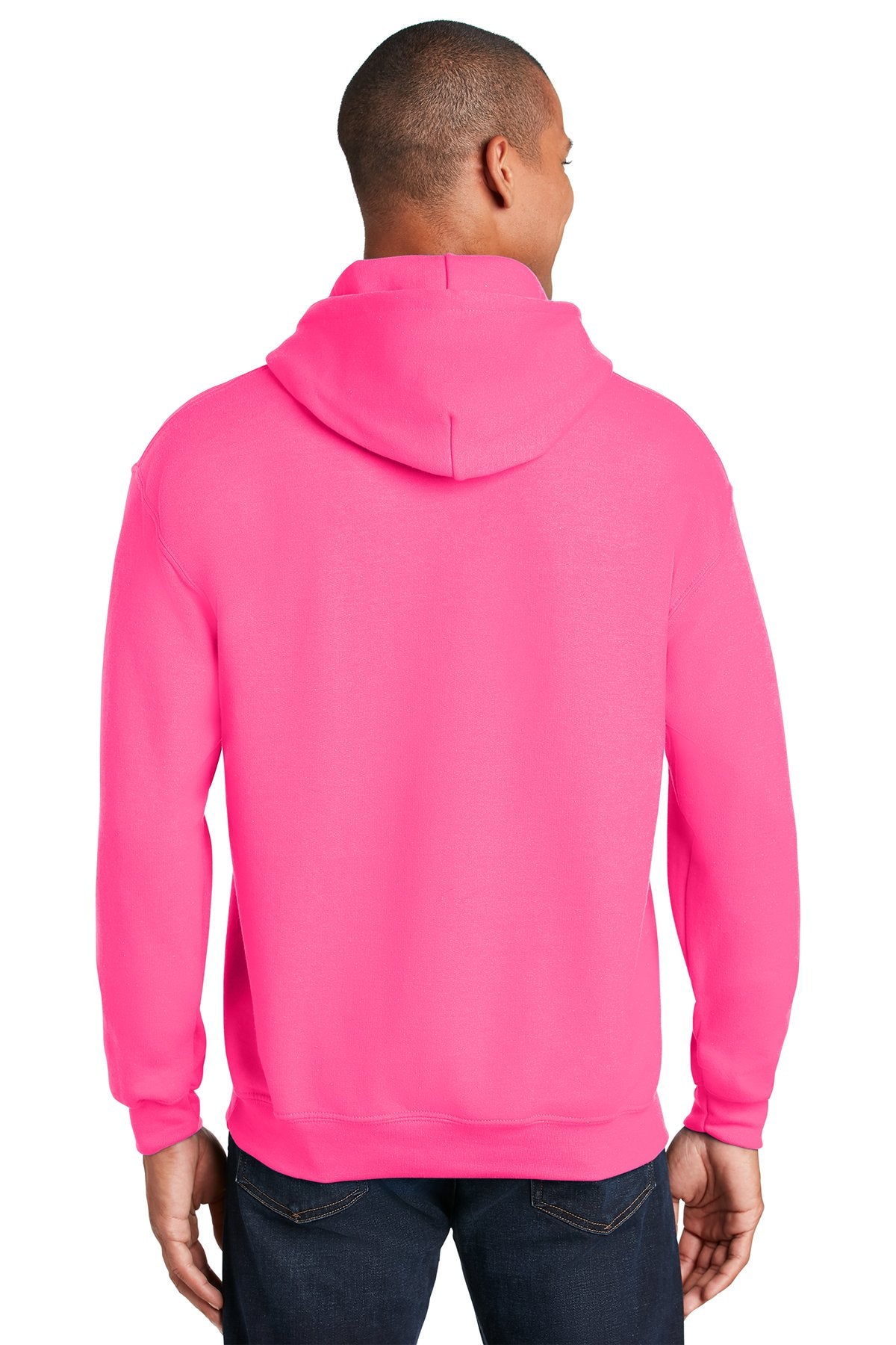 Gildan Heavy Blend Hooded Sweatshirt Safety Pink