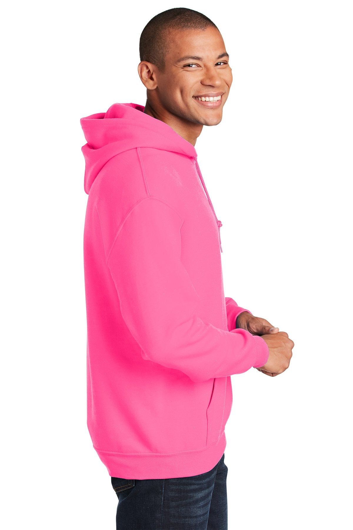 Gildan Heavy Blend Hooded Sweatshirt Safety Pink