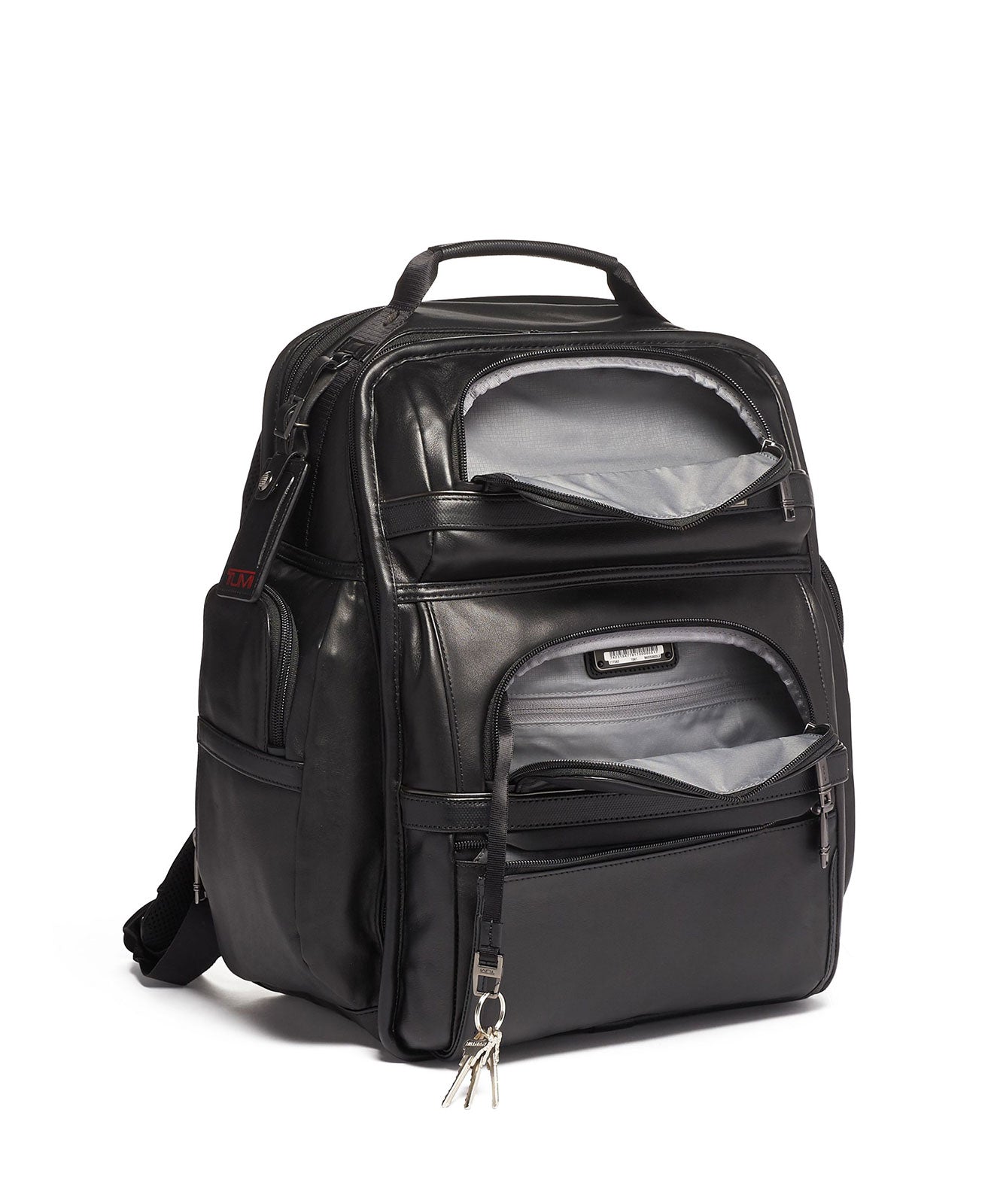 TUMI Brief Pack Leather 1173431041 Black Leather