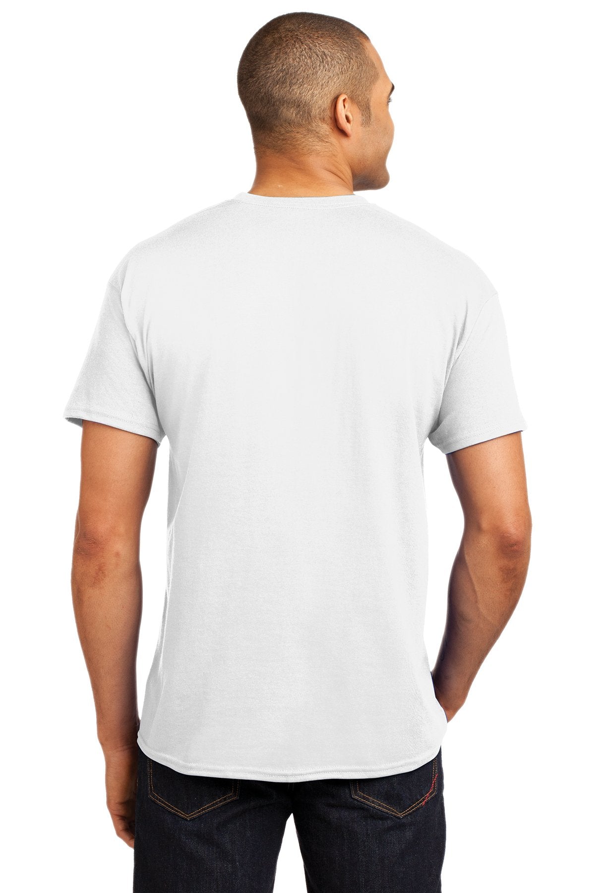 hanes ecosmart 50 50 cotton/poly t shirt 5170 white