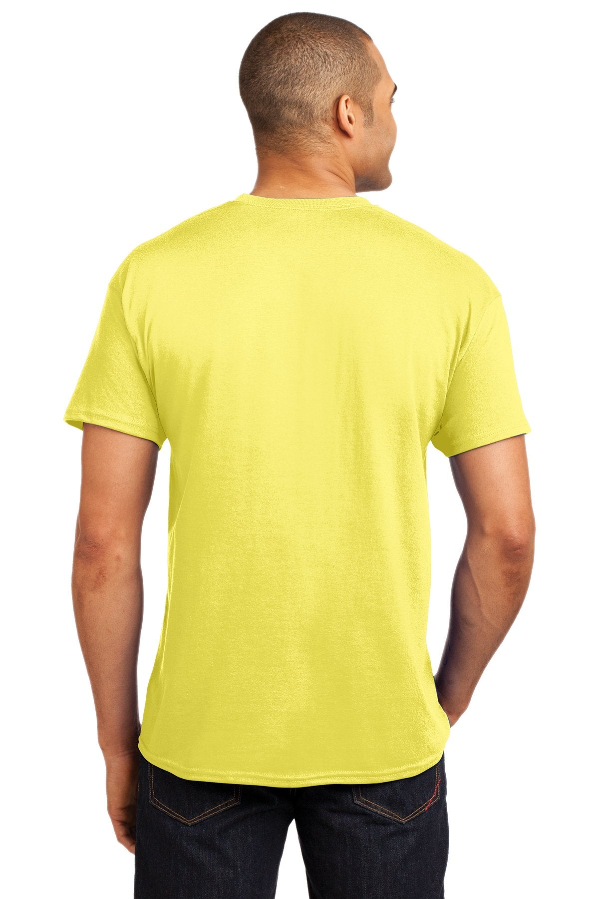 hanes ecosmart 50 50 cotton/poly t shirt 5170 yellow
