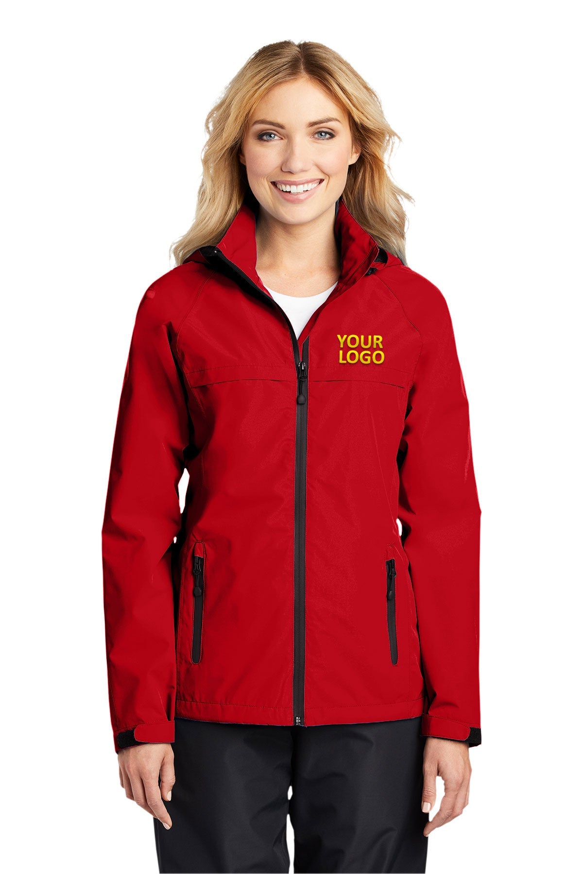 Port Authority Deep Red L333 custom logo jackets