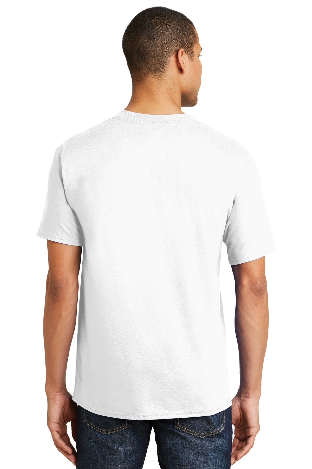 hanes beefy cotton t shirt 5180 white