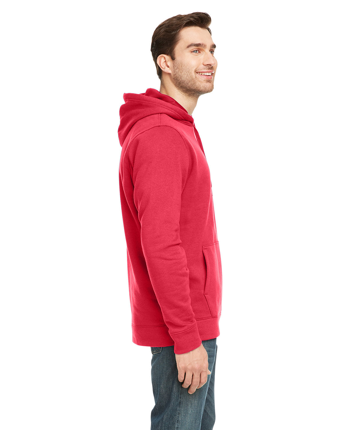 Red hustle hoodie sale