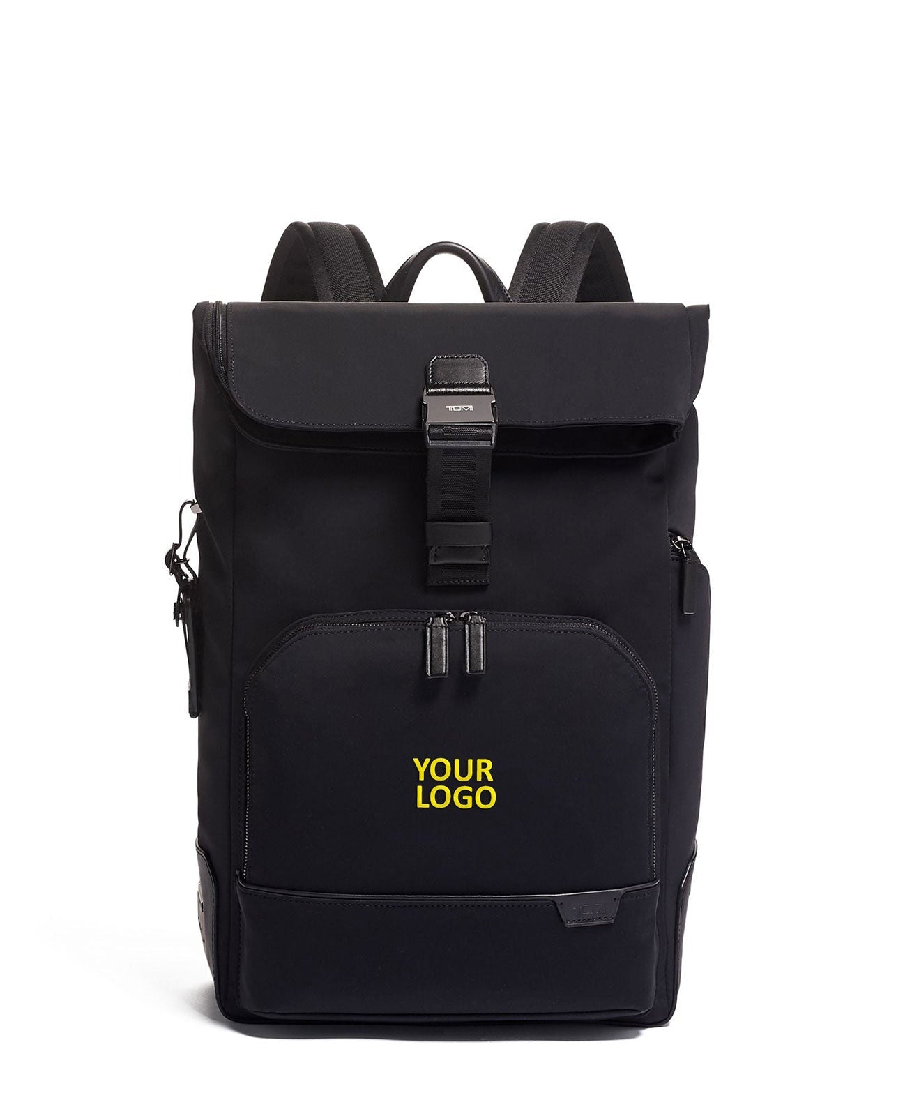 Custom Tumi Osborn Roll Top Backpack Black