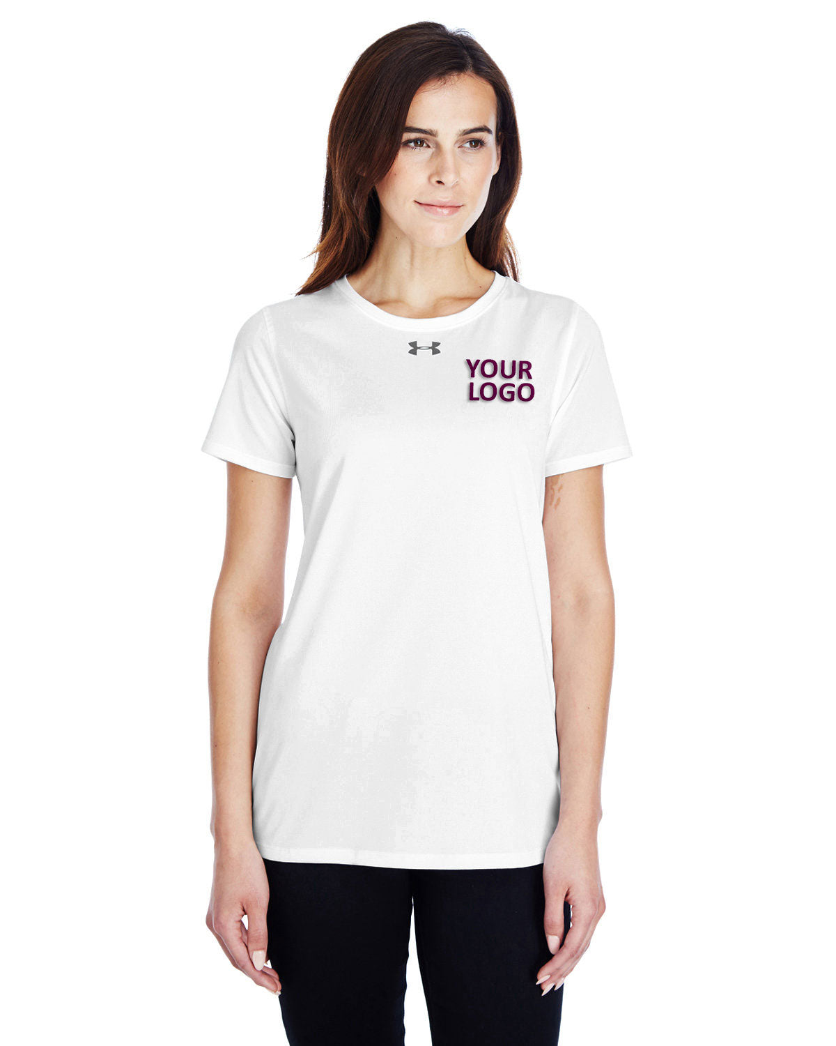 Under Armour Ladies Locker T-Shirt 2.0 WHITE/ GRAPH 1305510
