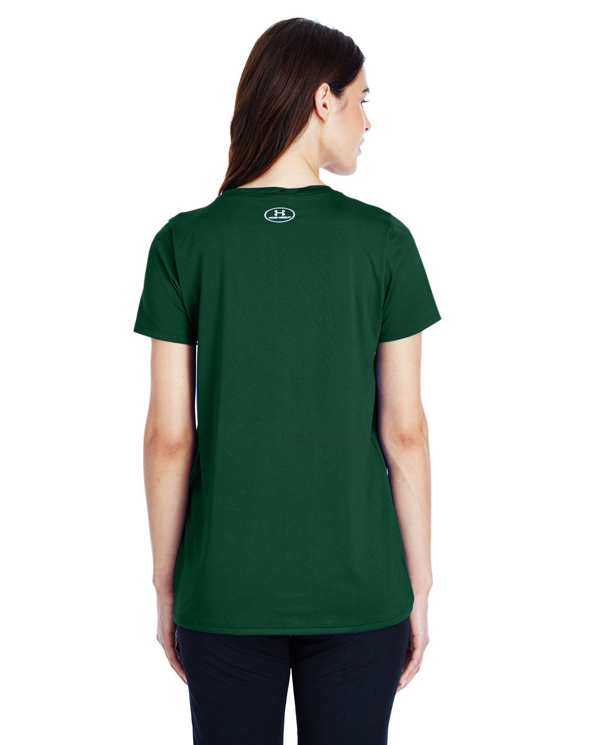 Under armour t on sale shirts women green