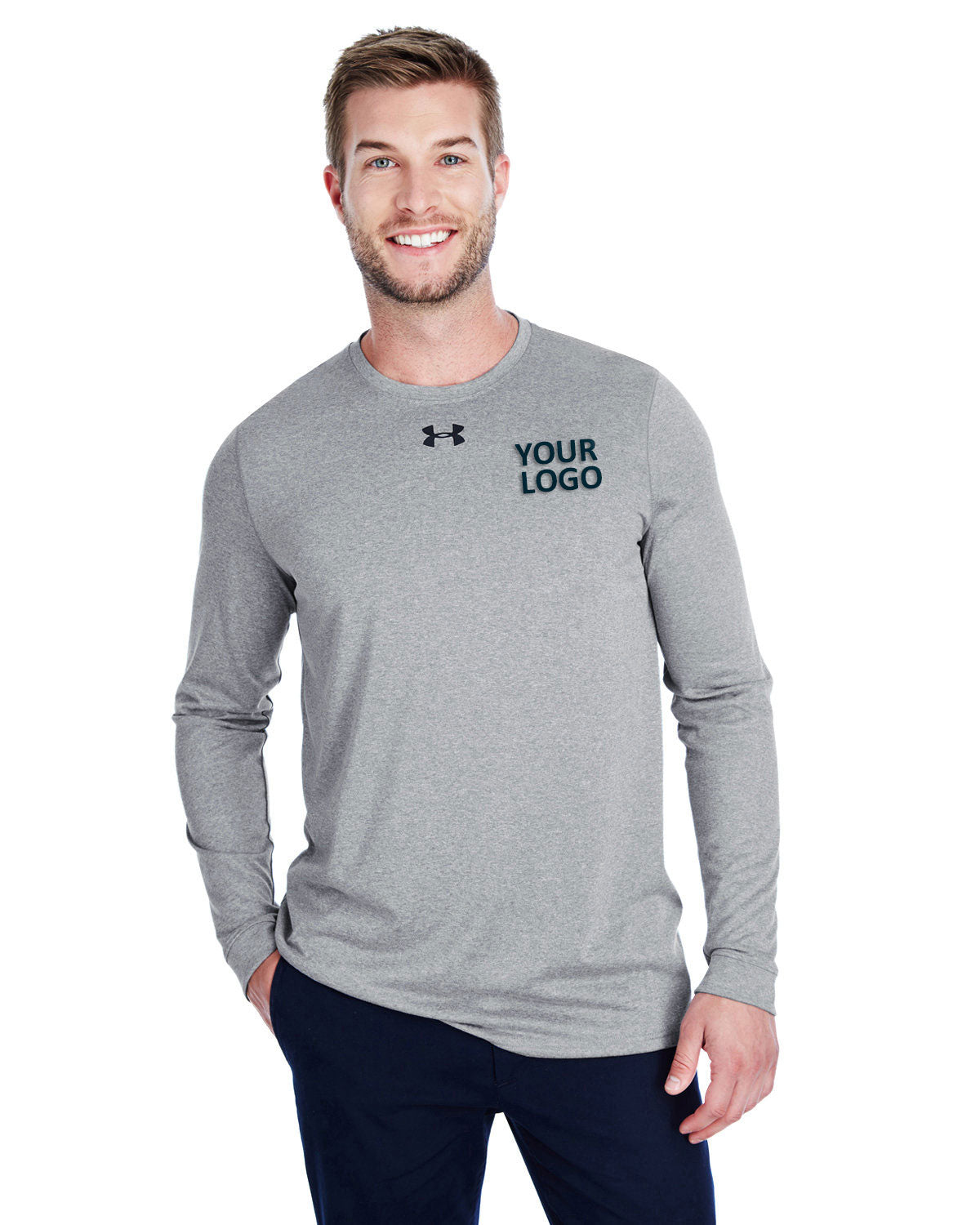 Under Armour Long Sleeve Locker Tee 2.0 True Gray Heather 1305776