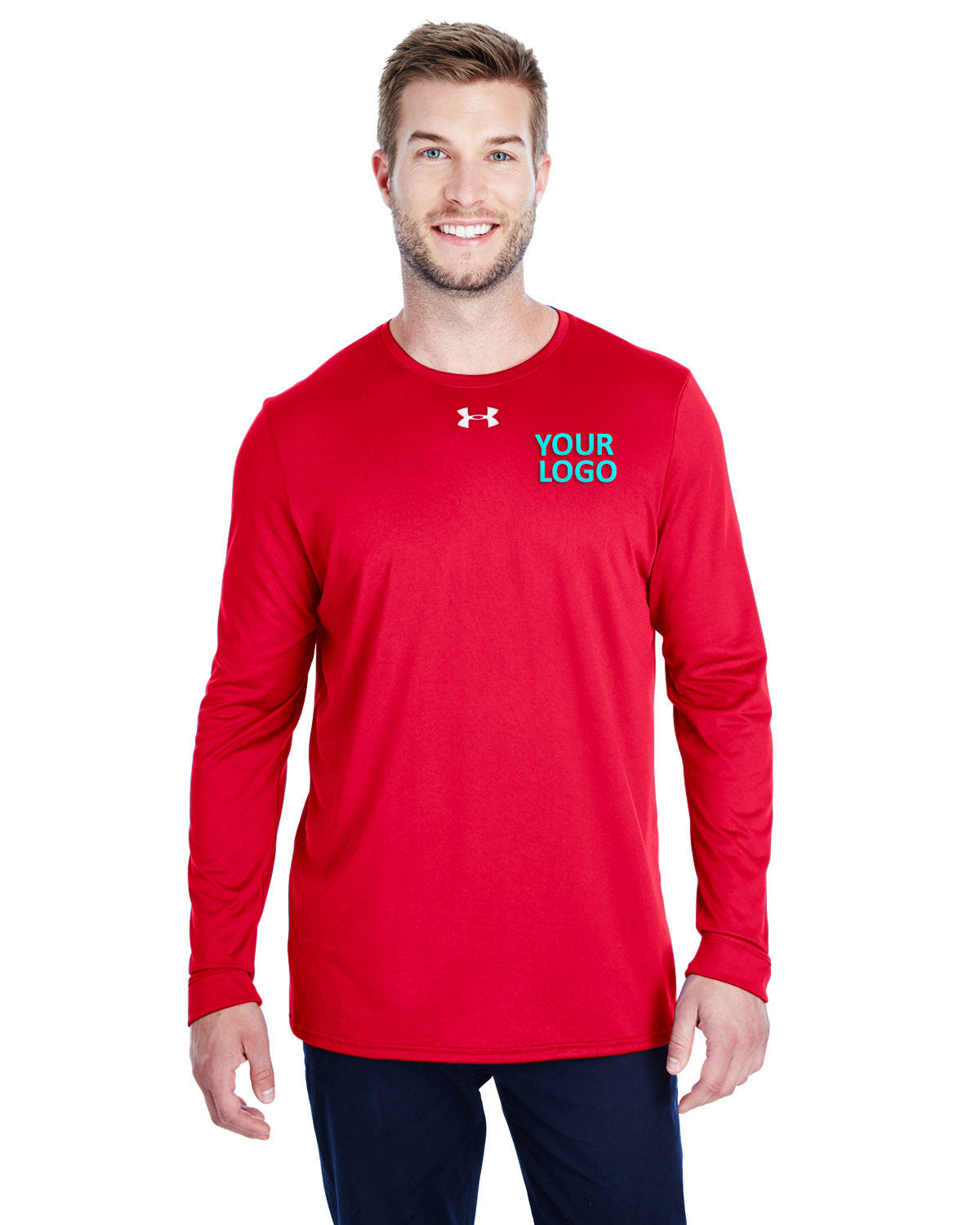 Under Armour Long Sleeve Locker Tee 2.0 Red/ M Silver 1305776