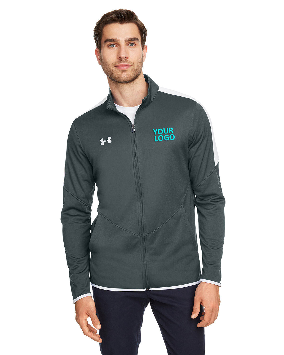 Under Armour Men's Rival Knit Jacket, Stealth Gray