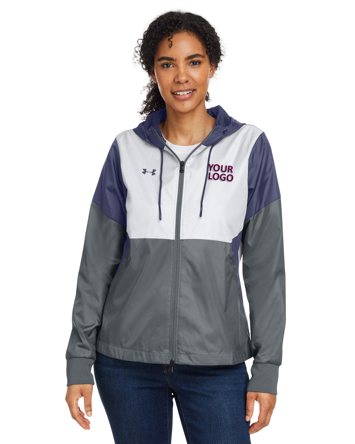 Under Armour Ladies Team Legacy Branded Jackets, Navy