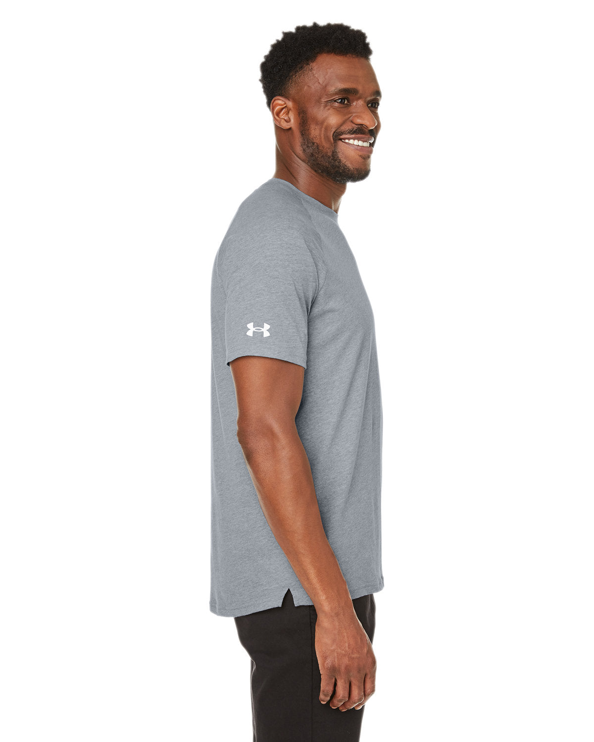 Under Armour Unisex Athletics Branded T-Shirts, Steel