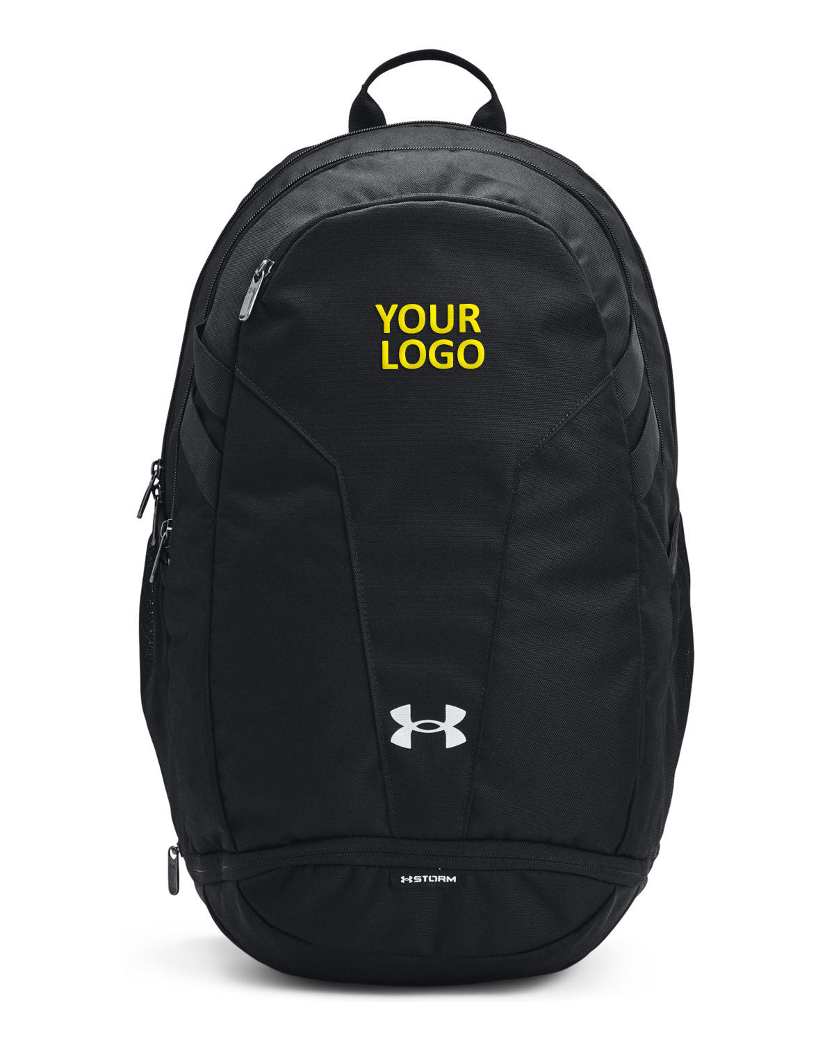 Under Armour Hustle Team Branded Backpacks, Black