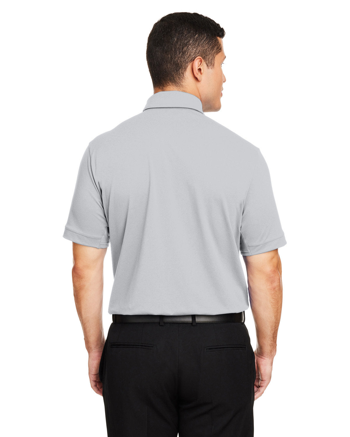 Under Armour Mens Title Branded Polos, Halo Grey