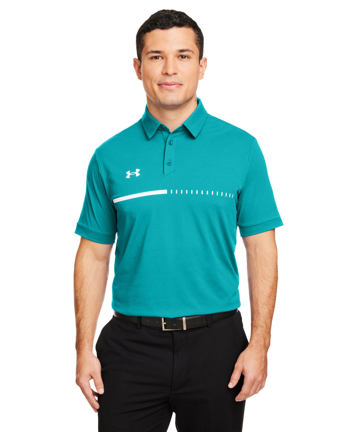 Under armour on sale teal polo