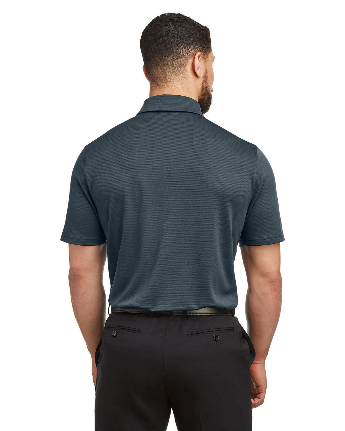 Under Armour Men's Tech Branded Polos, Stealth Grey