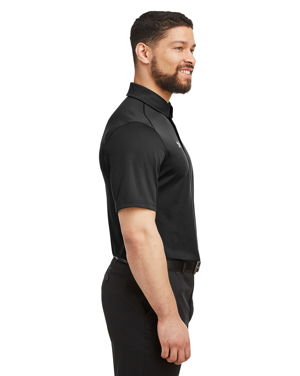 Under armour corporate hotsell men's black tech polo