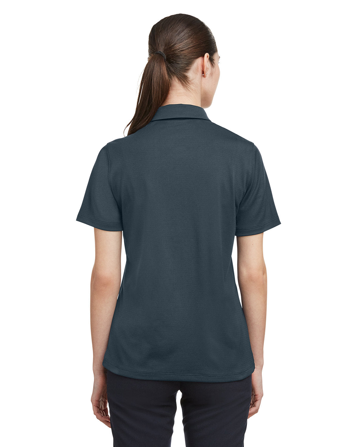 Under Armour Ladies Tech Branded Polos, Stealth Grey