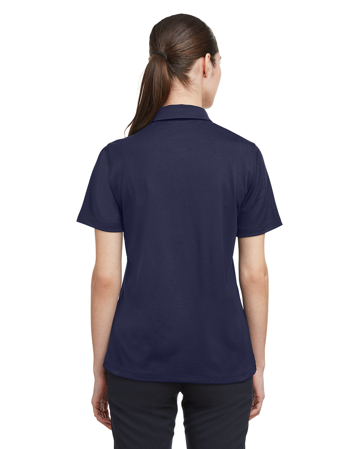 Under Armour Ladies Tech Branded Polos, Medium Navy