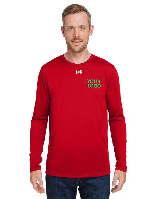 Under Armour Men's Tech Long-Sleeve T-Shirt, Red