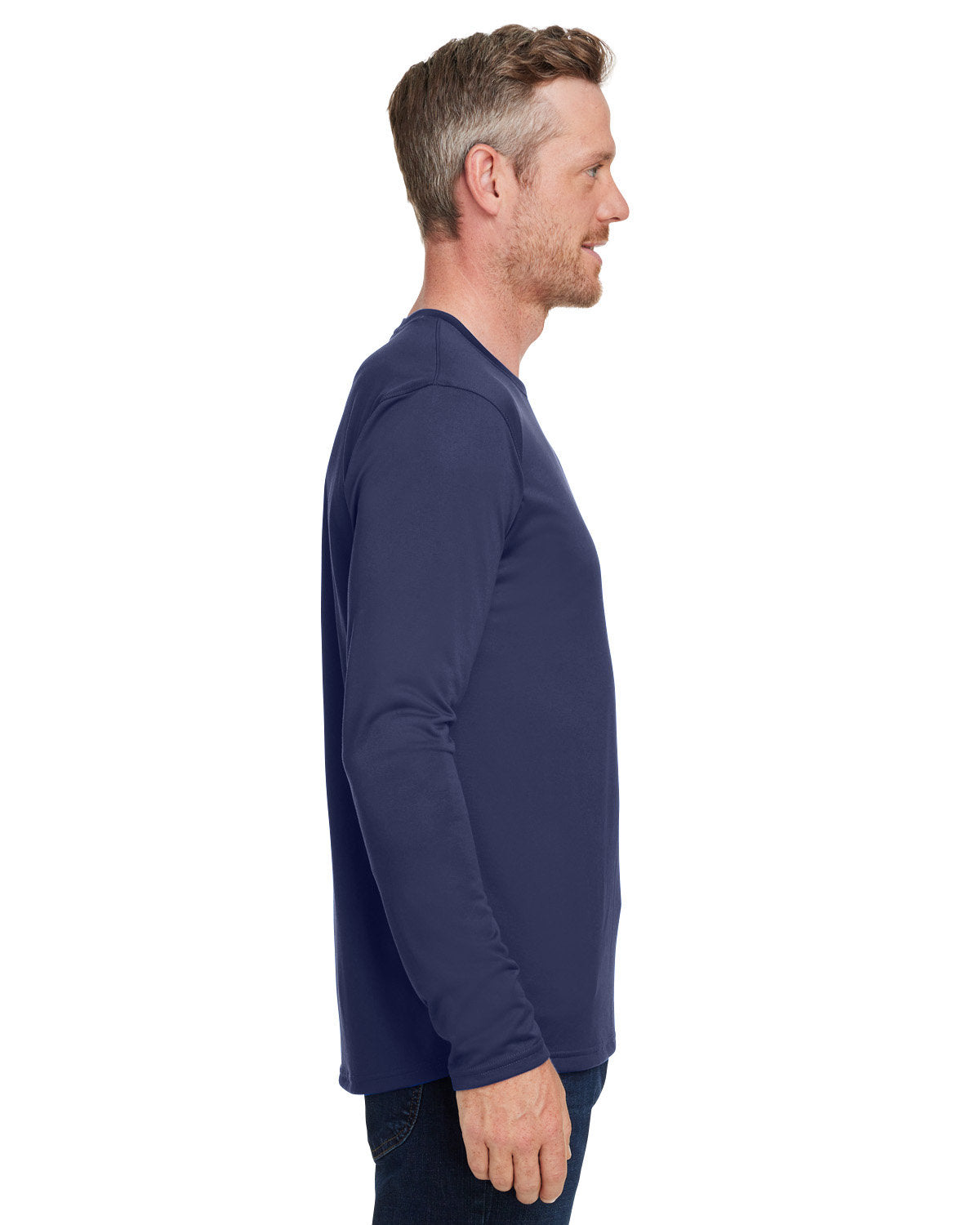 Navy blue long sleeve under armour best sale