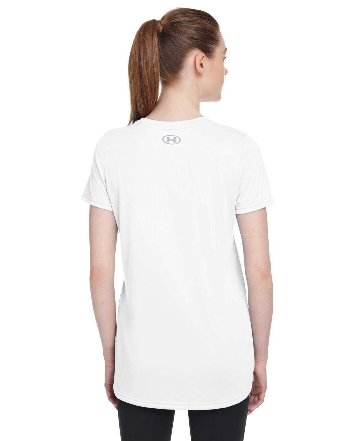 Under Armour Ladies Tech Custom T-Shirts, White
