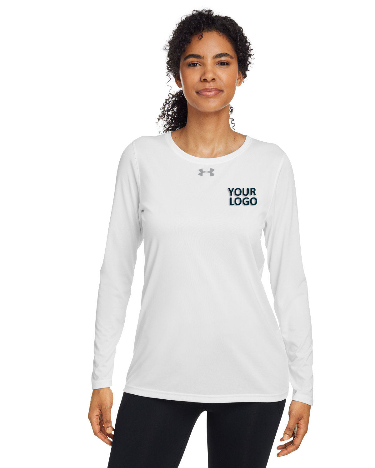 Under Armour Ladies Tech Long-Sleeve T-Shirt, White