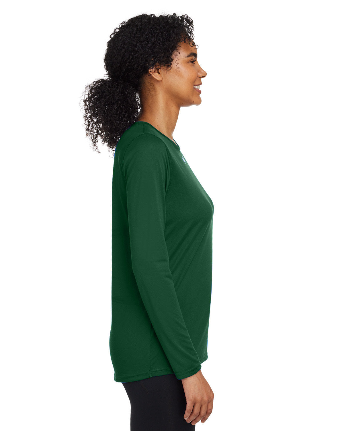 Under Armour Ladies Tech Long-Sleeve Custom T-Shirts, Forest Green