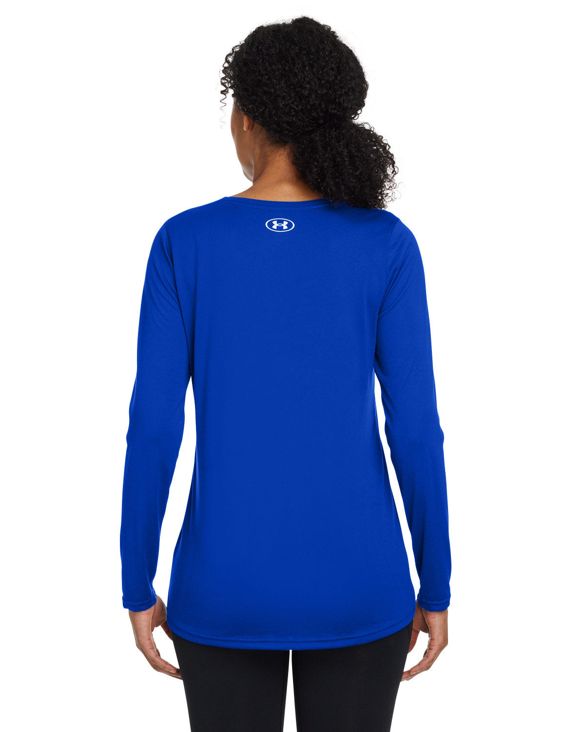 Under Armour Ladies Tech Long-Sleeve Customized T-Shirts, Royal