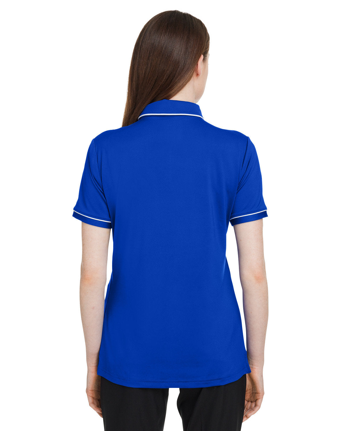 Under Armour Ladies Tipped Teams Performance Branded Polos, Royal