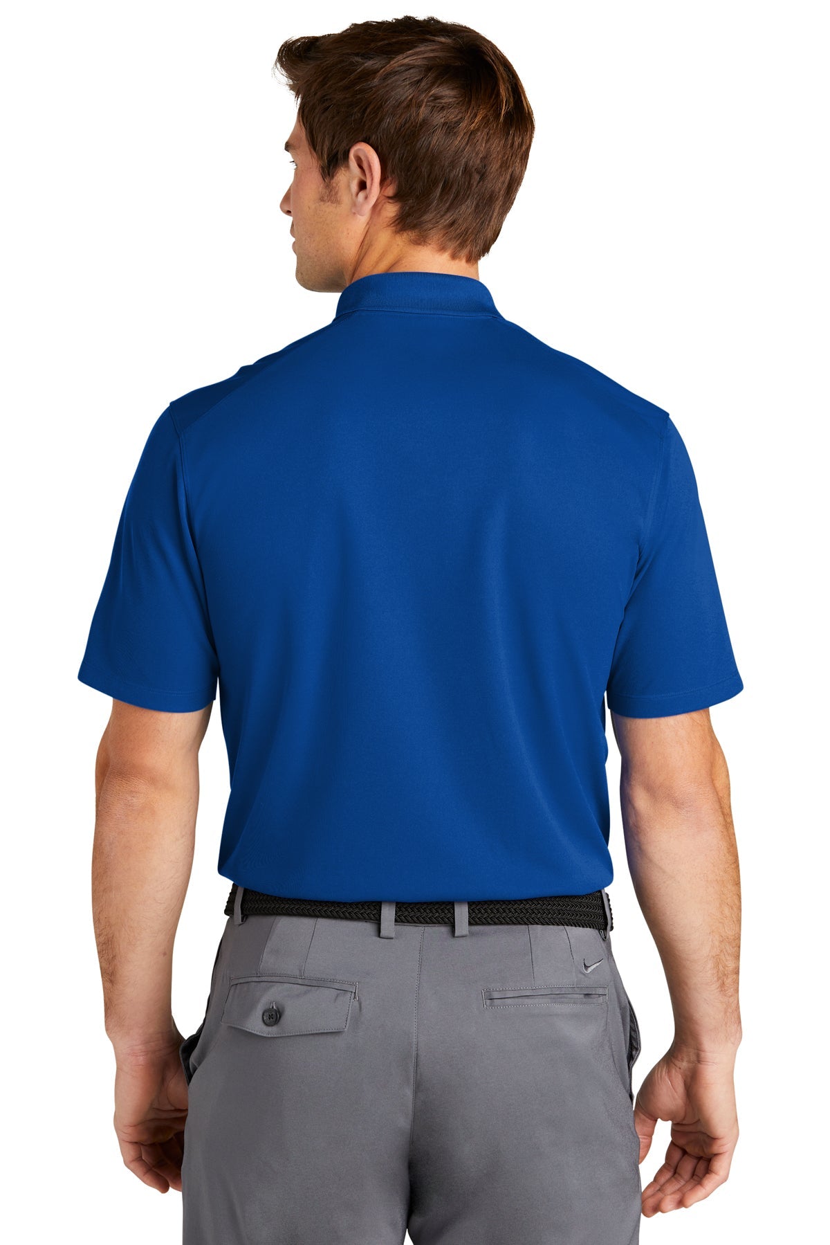 Nike Dri-FIT Micro Pique Customized Polos, Gym Blue