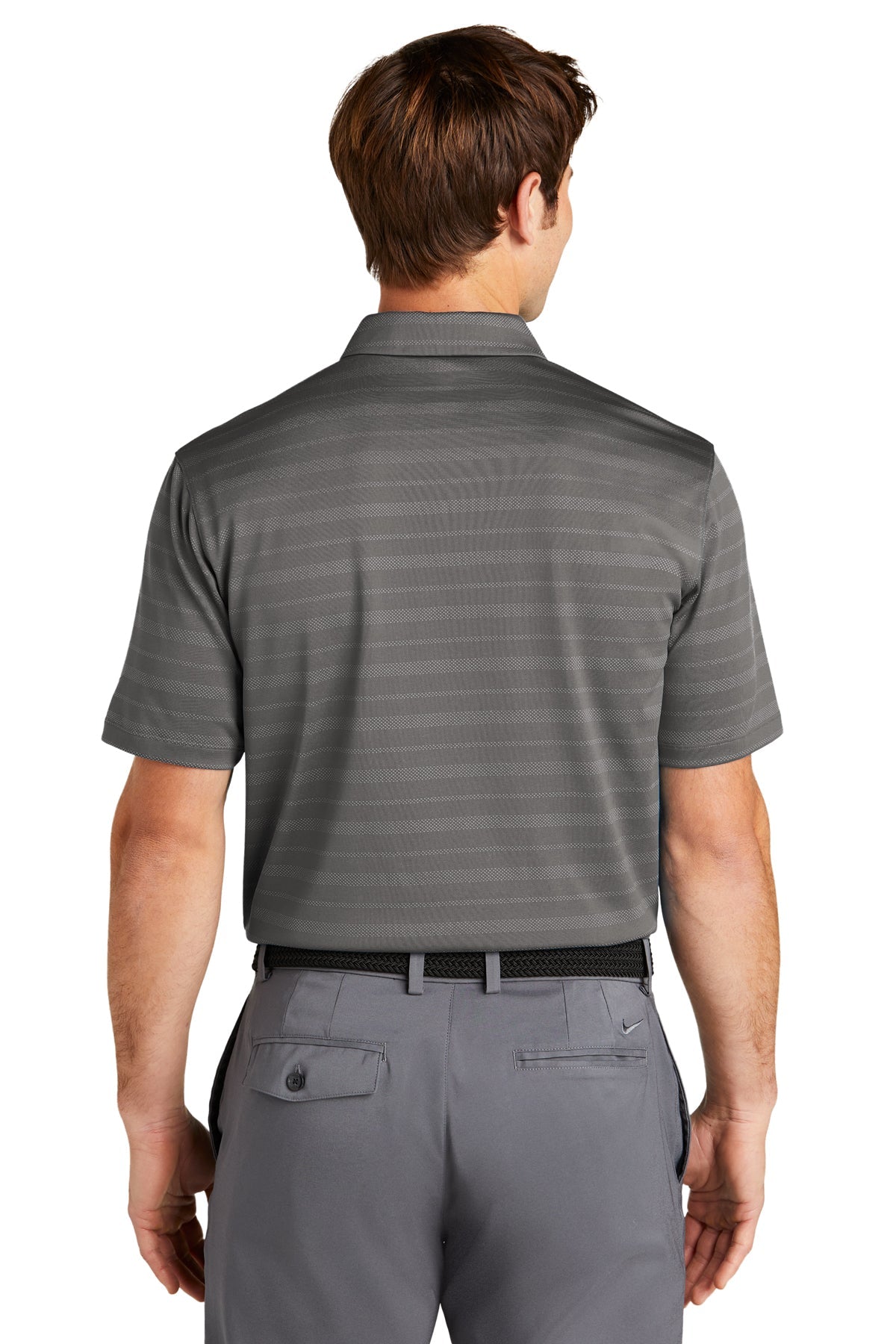 Nike Dri FIT Shoulder Stripe Polo, Custom Embroidered