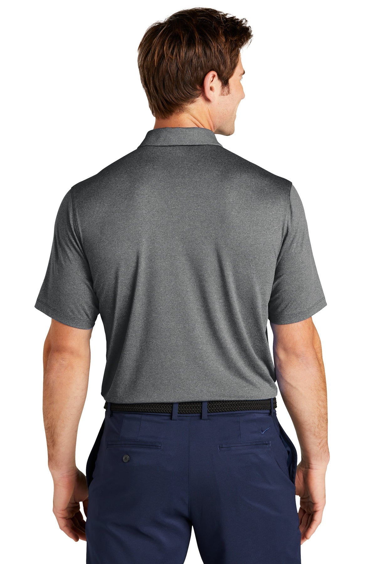 Nike Dri-FIT Vapor Customized Polos, Black Heather