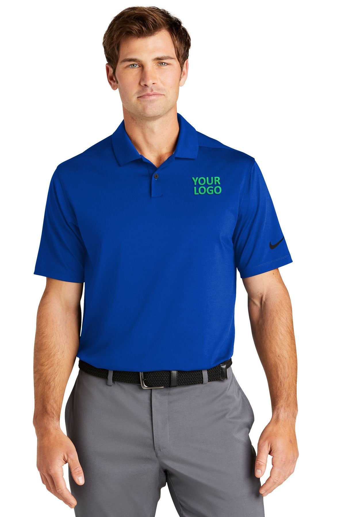 Nike Game Royal NKDC2108 custom dri fit polo shirts
