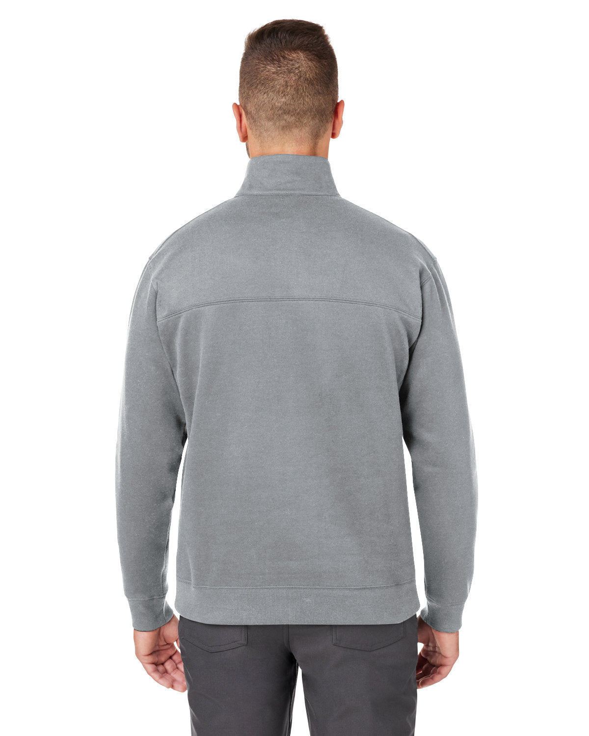 Custom Columbia Mens Hart Mountain Half-Zip Sweater, Charcoal Heather