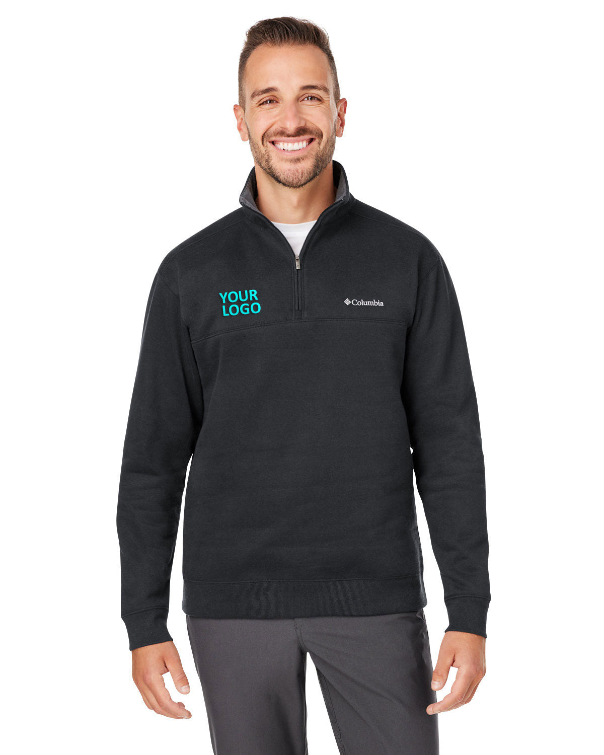 Columbia Black 1411621 custom embroidered sweatshirts