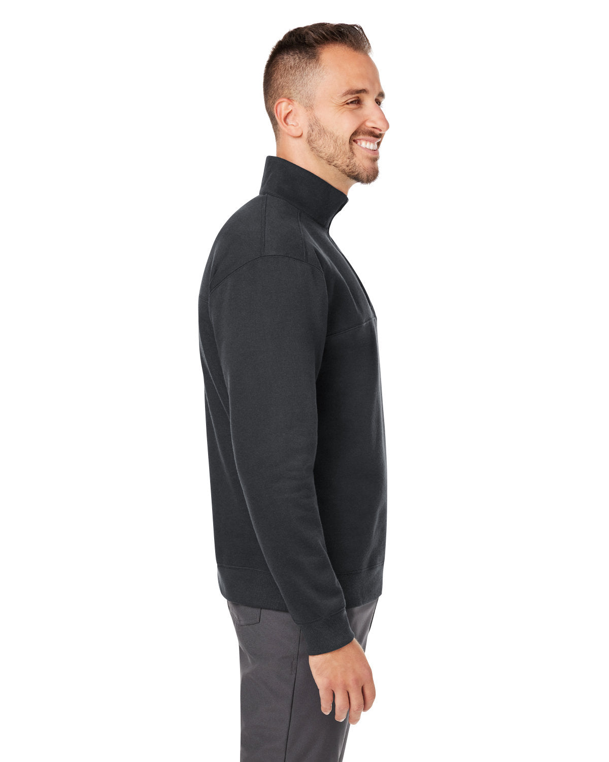 Custom Columbia Mens Hart Mountain Half-Zip Sweater, Black