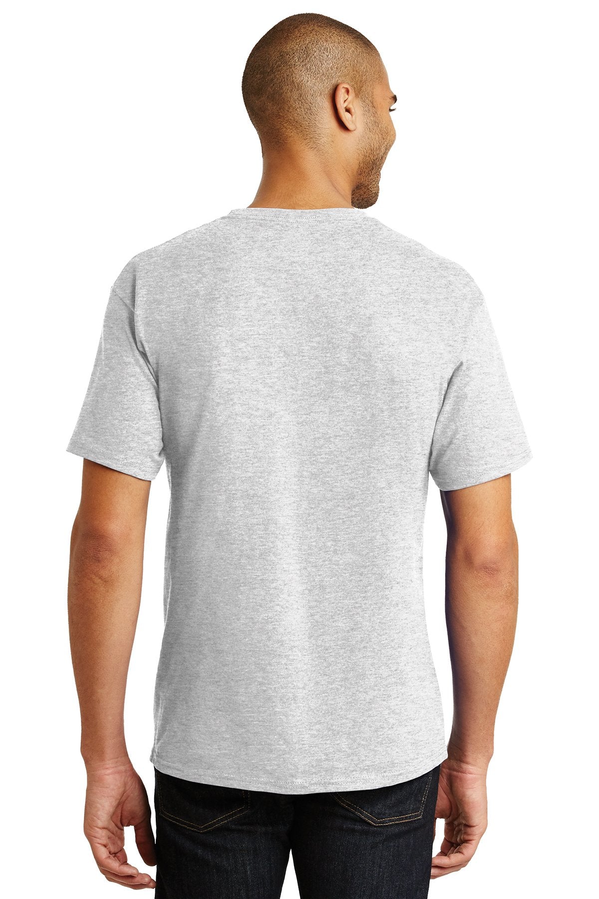 hanes tagless cotton t shirt 5250 ash