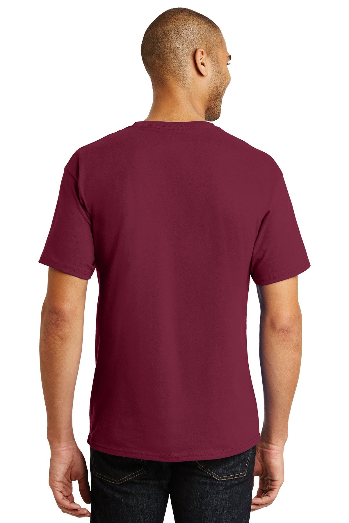 hanes tagless cotton t shirt 5250 cardinal