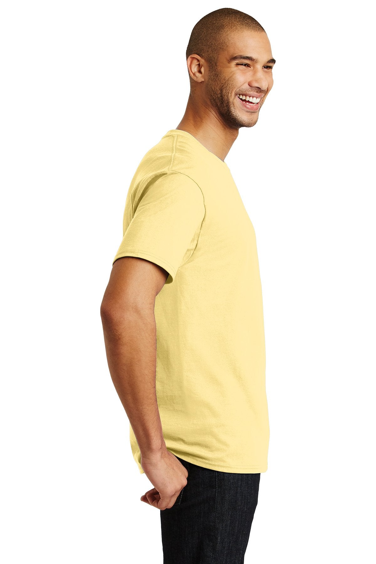 hanes tagless cotton t shirt 5250 daffodil yellow