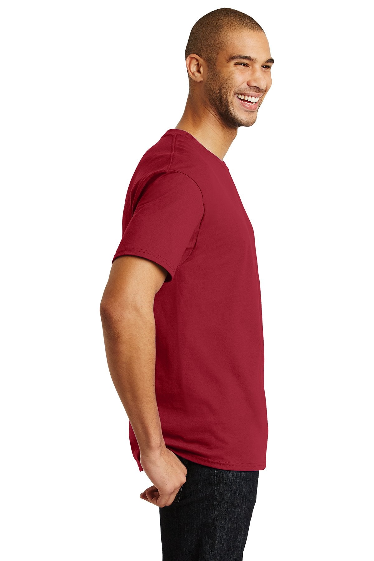 hanes tagless cotton t shirt 5250 deep red
