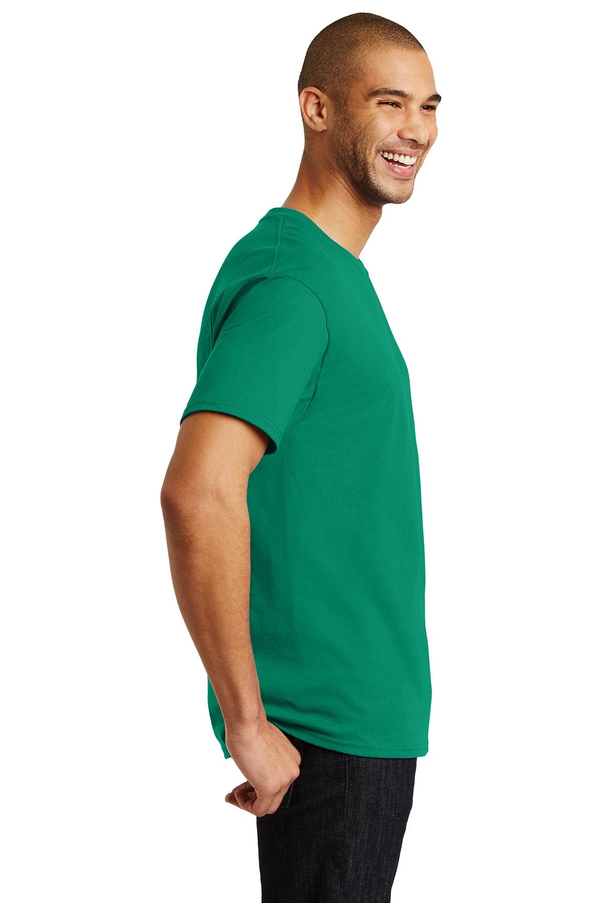 hanes tagless cotton t shirt 5250 kelly green