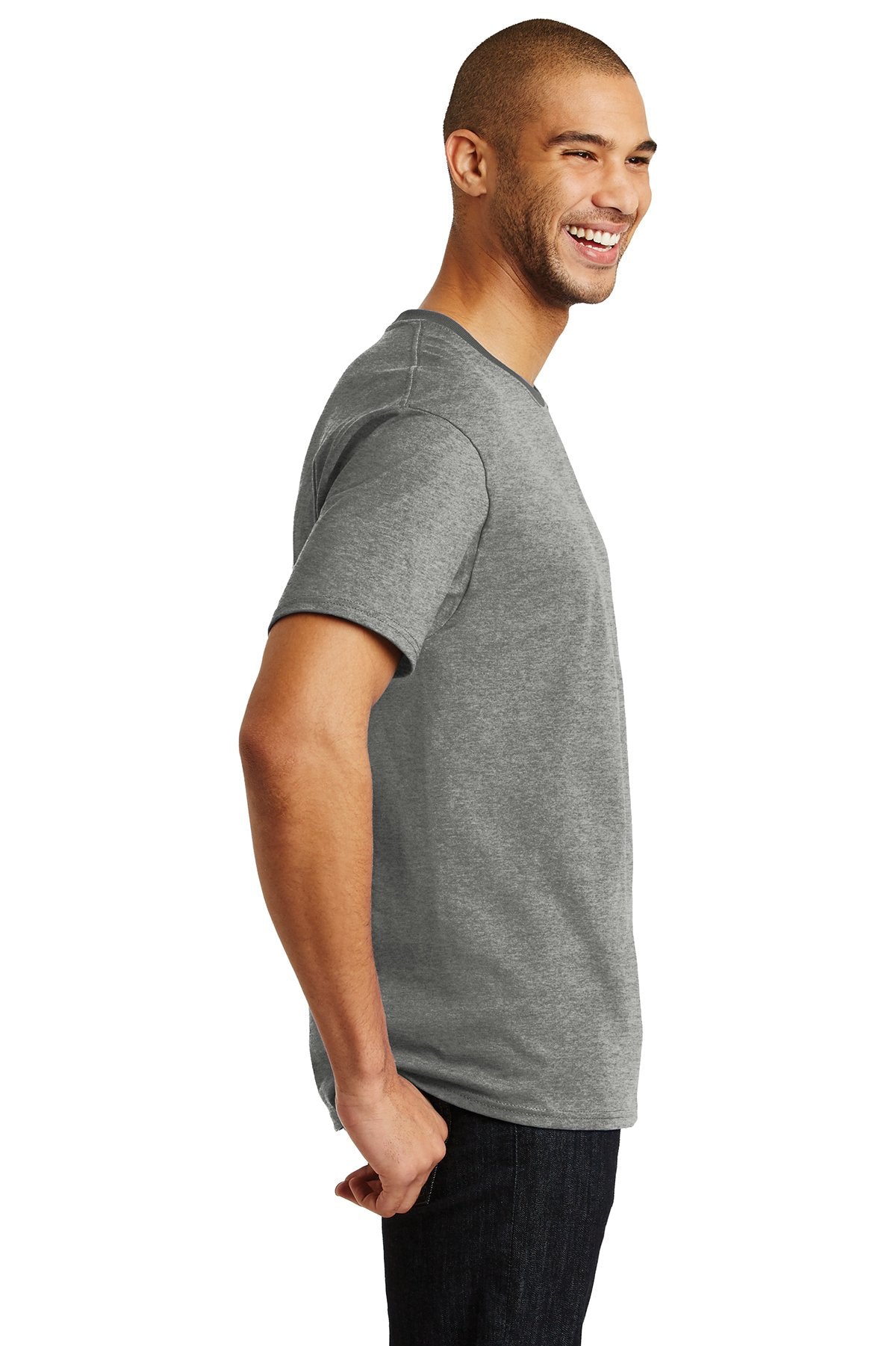 hanes tagless cotton t shirt 5250 oxford grey