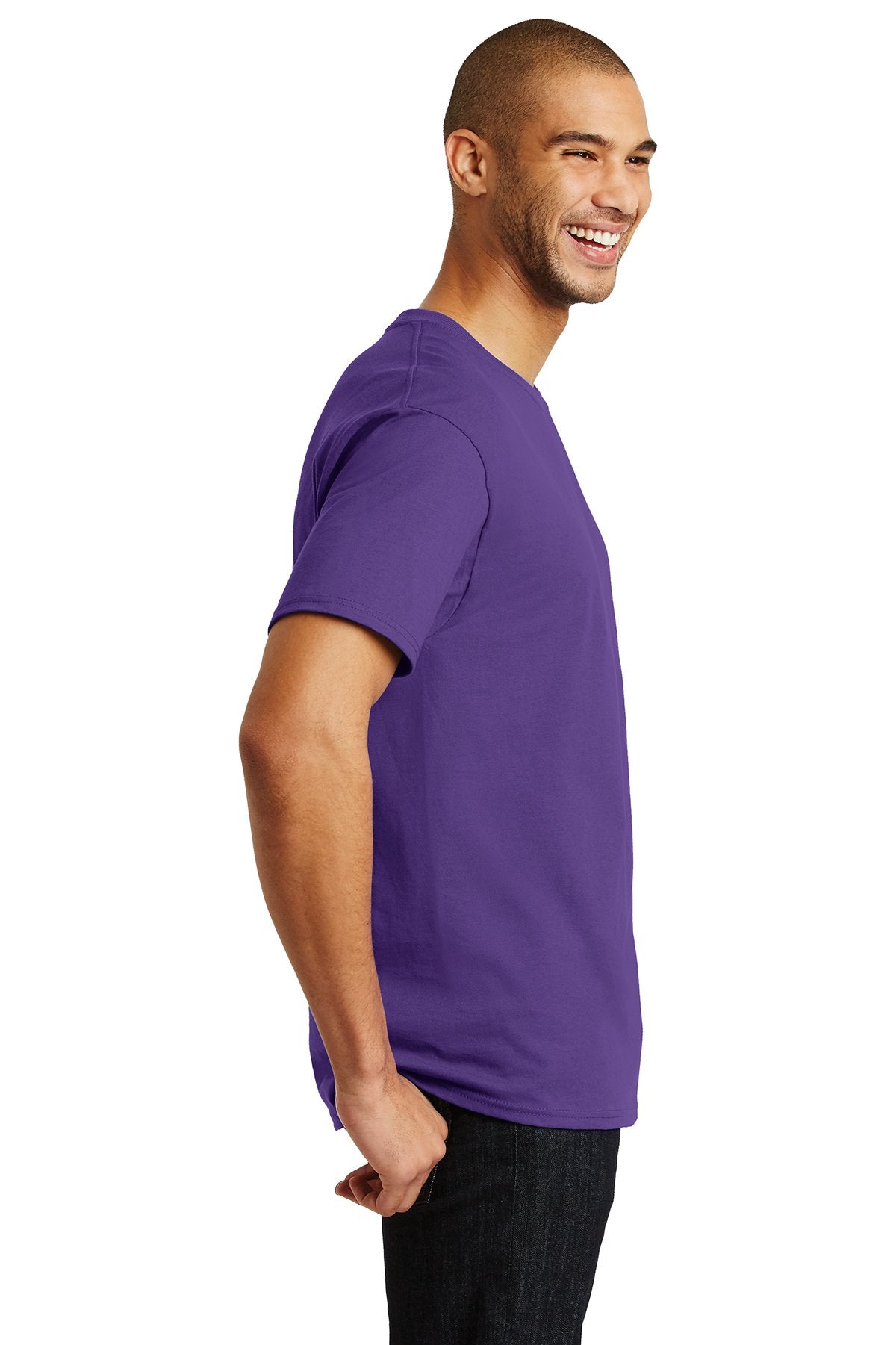 hanes tagless cotton t shirt 5250 purple